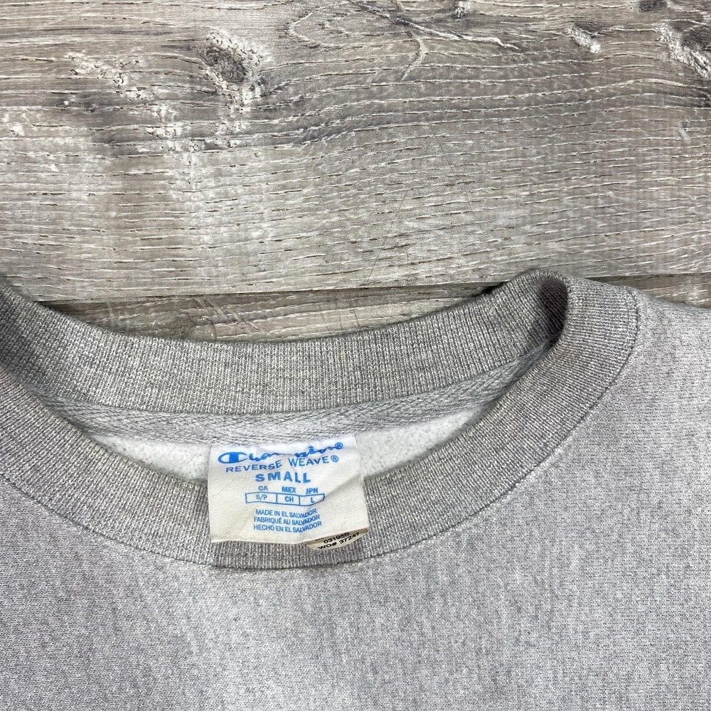 The Citadel Sweatshirt Mens Small Gray NCAA Champion Reverse Weave Crewneck‎ - Picture 3 of 8